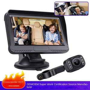 Monitor de bebé de visión nocturna para coche HD AHD de 4,3 pulgadas, cámara pequeña para coche y bebé como ayuda de marcha atrás con monitoreo seguro para cuidador y bebé - Product Image 2