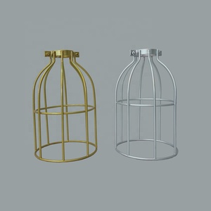 Retro Industrial Iron Lamp Cage Pendant Light <strong>Lampshade</strong> <strong>Frame</strong> and Cover with Stylish Vintage Design - Product Image 2