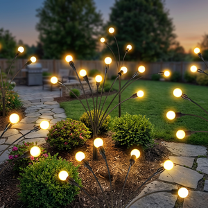 Lámpara Solar LED Impermeable IP65 con Forma de Luciérnaga para Jardín, Camino, Decoración de Suelo, con Haz de Luz Oscilante de 360° y 3500K Cálida - Product Image 3
