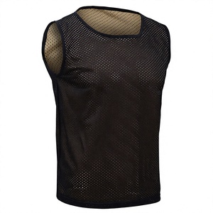 Men's Black Mesh Sleeveless <b>Training</b> Vest Breathable V-neck Summer Sportswear for Adults All Seasons Regular Fit - Product Image 1