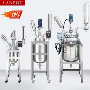 High Quality Laboratory Batch Pyrolysis Reactor Intermittent Stirred Tank Jacketed Stainless Steel Reactor