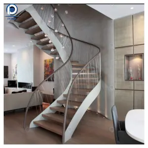 Prima Glass stairs Curved Wrought Iron Stair Railings Suppliers