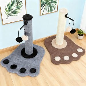 <b>Cat</b> <b>Scratching</b> <b>Post</b> With Paw Mat Sisal Rope Column Anti Slip Base <b>For</b> Indoor <b>Cats</b> - Product Image 1