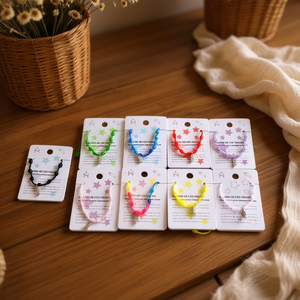 Beaded <b>Bracelet</b> Star Pattern Stainless Steel Unisex Bohemia Gift Jewelry <b>Set</b> 12Pcs - Product Image 3