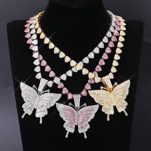 Collier papillon en strass de style européen et américain, best-seller transfrontalier, chaîne de clavicule, accessoire de cou unique - Product Image 6