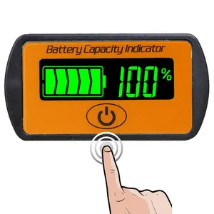 12 В/24 В Регулируемый ЖК Автомобильный вольтметр свинцово-кислотной литиевой батареи тестер напряжения сенсорного типа индикатор емкости батареи LY7S