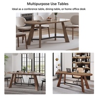 Bureau de consultation de forme ovale WESOME Table de négociation pour directeur de bureau Bureau d'ordinateur pour patron Mobilier de bureau commercial