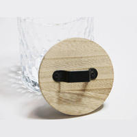 Couvre-boissons écologiques et durables pour bar familial, couvercles en bambou pour bocaux Mason avec trou pour paille