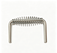 Panier de cuisson industriel en spirale en acier à ressort, avec poignées à ressort ovales enroulées