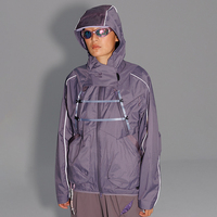 Veste bomber multifonctionnelle pour homme et femme, imperméable, respirante, à deux pièces détachables, assortie aux couleurs, pour la conduite en plein air, streetwear