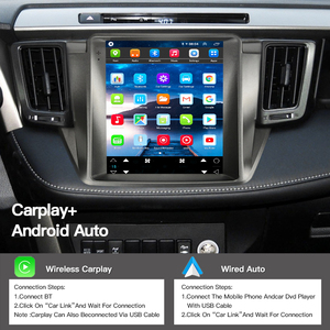 Autoradio HFMidia 9,7 pouces avec écran vertical, lecteur multimédia vidéo, unité centrale pour Toyota RAV4 2014-2018, CarPlay sans fil - Product Image 4