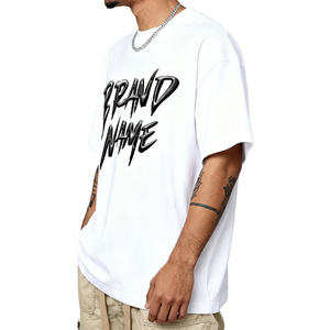 Camiseta Informal <span class=keywords><strong>para</strong></span> <span class=keywords><strong>Hombre</strong></span>, 100% Algodón, Marca de Fabricante, Camiseta Unisex con Logotipo Personalizado, Estilo Urbano, Talla Grande - Product Image 3