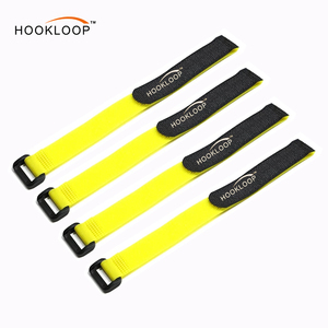 Yellow Nylon Fastener Strip Cord Management Krawatten Langlebiges Befestigungs band Klett verschluss für Elektro fahrzeug batterien - Product Image 1