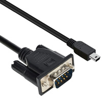Câble de commutation coaxial à fibre optique DB9 mâle vers Mini Din 8 broches RS232 personnalisé gaine en PVC pour microphone lecteur DVD résolution 8k