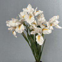 Fleurs Artificielles Iris Texturées pour Décoration de Jardin, Bureau, Accessoires Photo, Cadeaux de Mariage, Plantes Artificielles