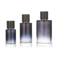 Flacon de parfum vide rond en verre de 30ml 50ml 100ml avec bouchon magnétique Flacon de parfum cylindrique avec logo personnalisé avec boîte cylindrique