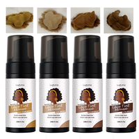 Mousse coiffante pour cheveux Bellezon Light Warm Dark Brown Edge Control, mousse teintée pour dentelle