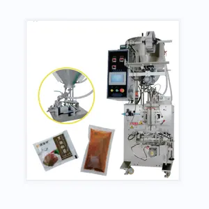 Multi Function Sauce Packing Machine Vertical Type For Salad Sauce Ice Pack Silicone Oil