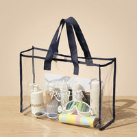 Sac de plage et de natation multi-usages en PVC de luxe, grande capacité, imperméable, toutes saisons, style Jelly, pour la natation et les sources chaudes
