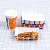 Plateau de bateau en papier sulfurisé en carton blanc jetable pour la conservation de chips de pain, salade, boulangerie, nourriture, boîte à lunch à emporter