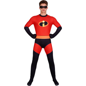 Los Increíbles, el Sr. Increíble Disfraz de Mono para Hombre Adulto, Traje de Cosplay para Halloween - Product Image 1