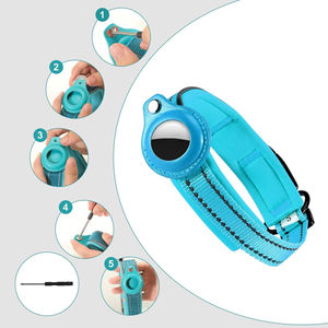 Correa Táctica Personalizada de Lujo, Reflectante, de Nailon Ajustable, Antipérdida, para Mascotas, con Soporte para Airtag y GPS - Product Image 3