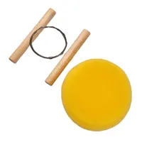 12 Pcs Yellow Round Painting Sponges Applicator Watercolor