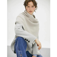 Écharpe carrée courte en satin respirant pour femme, idéale pour l'hiver, style mode superposé, vente en gros