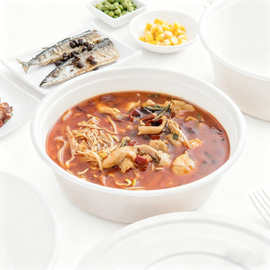 <span class=keywords><strong>ชาม</strong></span>สลัด/ซุปทรงกลม ทำจากชานอ้อย <span class=keywords><strong>ใช้</strong></span><span class=keywords><strong>แล้ว</strong></span><span class=keywords><strong>ทิ้ง</strong></span> เป็นมิตรกับสิ่งแวดล้อม <span class=keywords><strong>ใช้</strong></span>กับไมโครเวฟได้ พร้อมฝาปิด เหมาะสำหรับงานปาร์ตี้และงานแต่งงาน - Product Image 4