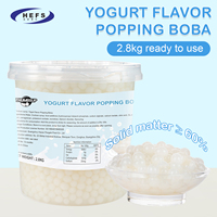 2025 OEM plusieurs saveurs yaourt litchi mangue sans sucre gelée éclatement boule de jus petite bulle Bobas perle thé Popping Boba