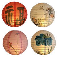 Lanternes en papier chinoises et japonaises originales 2025, style oriental, décorations suspendues pour la maison, banquets, fêtes, artisanat en papier