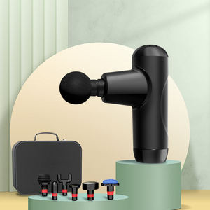 Nueva <span class=keywords><strong>Pistola</strong></span> <span class=keywords><strong>de</strong></span> Masaje Muscular Eléctrica <span class=keywords><strong>de</strong></span> Percusión Profunda 7 en 1 con Motor <span class=keywords><strong>sin</strong></span> Escobillas, 6 Cabezales, Portátil, 6 Velocidades Ajustables - Product Image 4