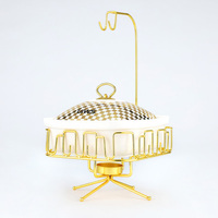 Ensemble de réchauds de buffet carrés en céramique blanche 3L de luxe pour hôtel et restaurant, avec contrôle automatique de la température, type suspendu