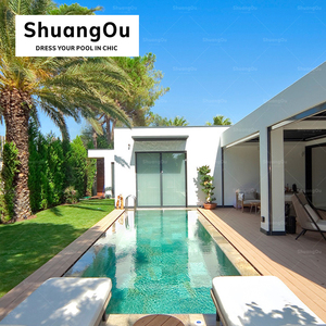 Venta al por mayor Mosaico cerámico mate chorro de tinta 300x600mm Piscina de paisaje azulejos de mosaico de piedra natural azul - Product Image 3