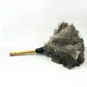 Manche en bois grande taille 60cm plume d'autruche décoration <span class=keywords><strong>plumeau</strong></span> pour voiture maison propre - Product Image 6