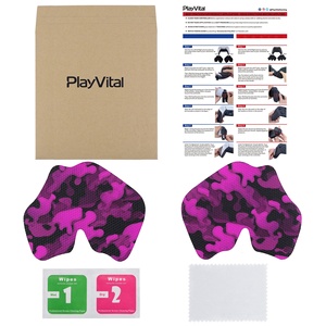 Almohadillas de Goma Suave con Textura Profesional Antideslizantes y Absorbentes de Sudor en Camuflaje Rojo Rosa y Negro para el Control de PS5 - Product Image 2