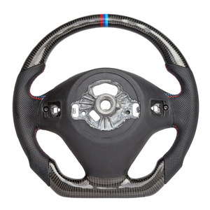 Volante de Coche Personalizado con Costuras de Cuero y Fibra de Carbono para <span class=keywords><strong>BMW</strong></span> Serie 5 F30 525 530 520 Serie G - Product Image 3