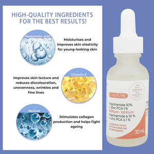 CALFLYN Sérum 10% niacinamide <span class=keywords><strong>pour</strong></span> une <span class=keywords><strong>peau</strong></span> lisse de bonne qualité Zinc Pca Sérum blanchissant pur liquide - Product Image 3