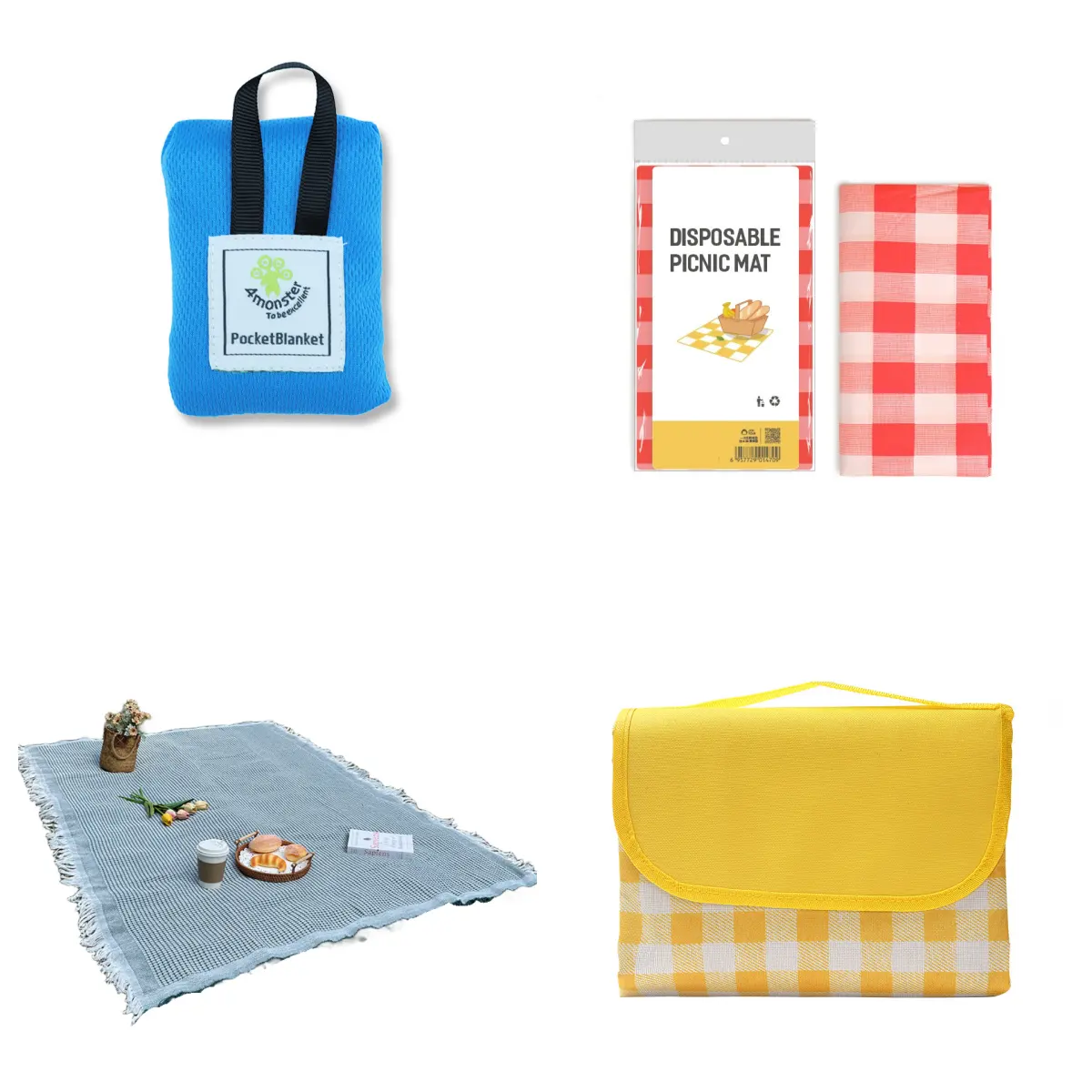 Kit d'équipement de camping et de randonnée voyage couverture de pique-nique en plein air tapis humidité et imperméable personnalisable