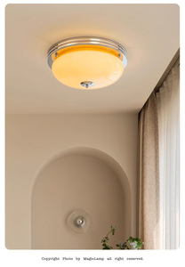 Ventilateur de plafond contemporain avec éclairage LED, commande par interrupteur, lumière blanc chaud 3500K, indice de reproduction des couleurs Ra80, couvercle en acrylique, base en bois, design suspendu, salon - Product Image 4
