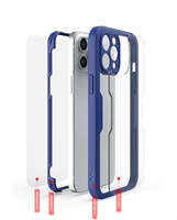 360 Protection complète transparente pour iPhone 16 Pro Max étui de téléphone portable avec protecteur de caméra inclus