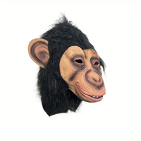 Vente chaude Personnalisé Latex Réaliste Drôle Horreur Gorille Masque Halloween Noël Cosplay Costume