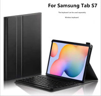Untuk Tab S7, Keyboard IR Nirkabel Clamshell Ukuran Penuh yang Kompatibel dengan Jangkauan 10 Meter
