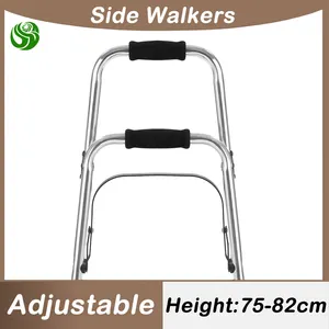 Juyi Wholesale Aluminium Walking Aids Adjustable Side Walking Aids For Disabled Side Walker For Adults