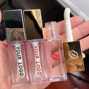 HeXueJelly pink Transparent PETG Lip Balm <b>Eye</b> Cream Jar Lip Shield Container Screw Cap Lid Blush Empty Container - Product Image 1