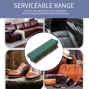 <span class=keywords><strong>Cepillo</strong></span> de limpieza de zapatos de <span class=keywords><strong>pelo</strong></span> de caballo <span class=keywords><strong>Cepillo</strong></span> de pulido brillante para botas de zapatos de cuero de fácil agarre - Product Image 6