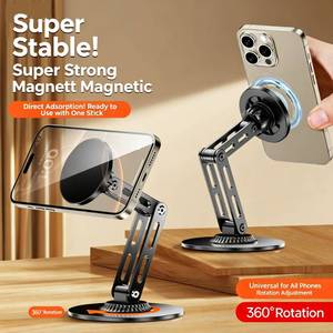Soporte Magnético Universal de Aleación para Teléfono, Rotación 360°, Base de Silicona Antideslizante, Compatible con la Mayoría de los Teléfonos Móviles, para Juegos y Oficina - Product Image 2