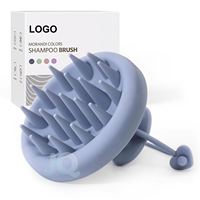 Cepillo Masajeador de Silicona para Cuero Cabelludo con Logotipo Personalizado al por Mayor, Cepillo de Champú con Cerdas Suaves para el Crecimiento del Cabello, Eliminación de Caspa, Exfoliante para Cuero Cabelludo Húmedo y Seco