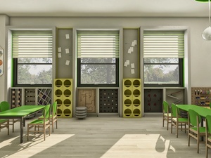 Eco-friendly Safe Commercial Display Fitting Kids Restaurant Interior Design Children Playground Shop Fitment Decoration Custom - Product Image 6