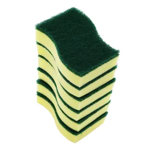 Jesun nuevo producto de cocina de nailon almohadilla de esponja para lavar platos esponja mágica almohadilla de abastecimiento de esponja